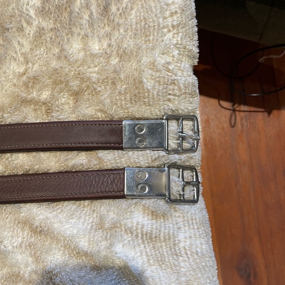 Dover Saddlery Premium Lined Stirrup Leathers in Oakbark brown Gently Used - Picture 4 of 5